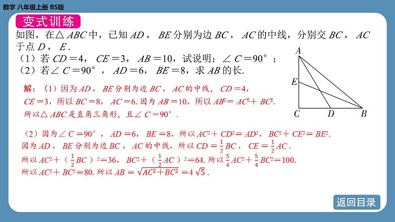 2024-2025学年度北师版八上数学-专题1-勾股定理及其逆定理在平面几何中的应用【课件】07