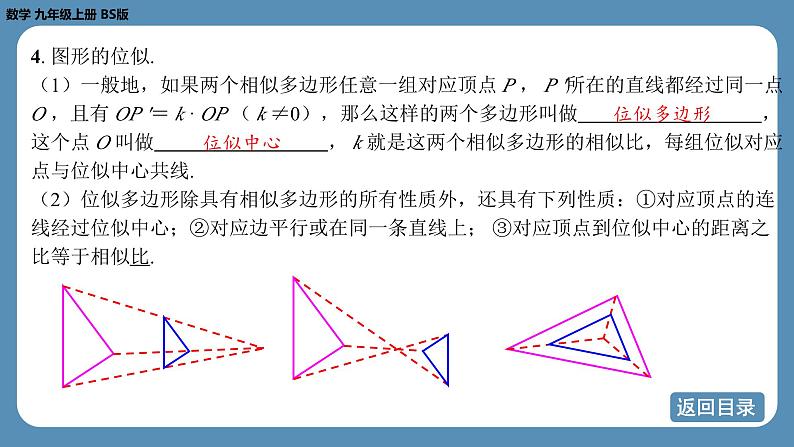 2024-2025学年度北师版九上数学-第四章-图形的相似-回顾与思考【课件】第7页