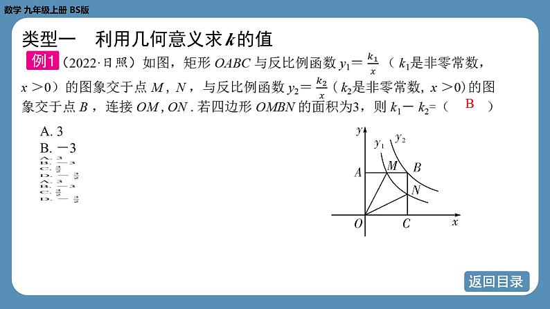 2024-2025学年度北师版九上数学-专题8-反比例函数y＝kx（k≠0）中k的几何意义【课件】第8页