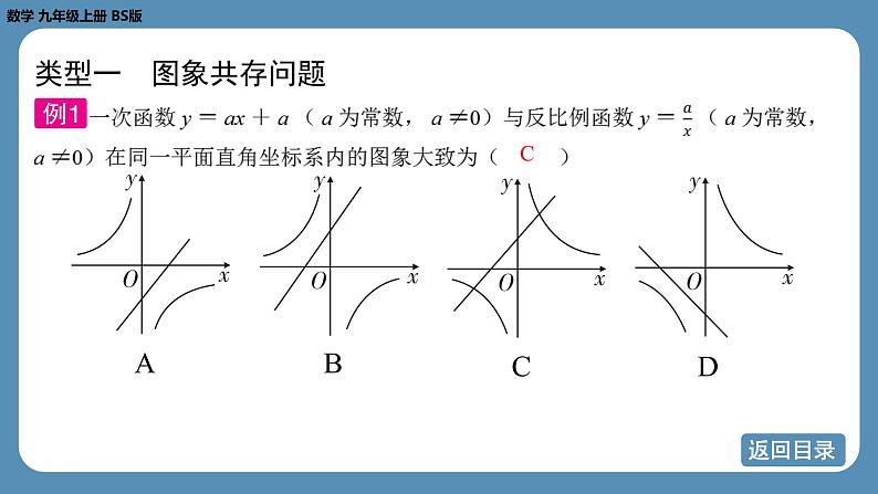 2024-2025学年度北师版九上数学-专题9-反比例函数与一次函数的综合问题【课件】06