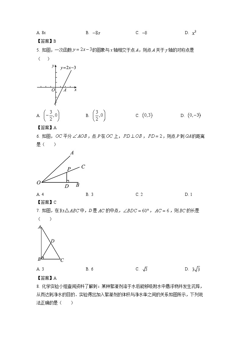[数学]青海省2024年中考真题02