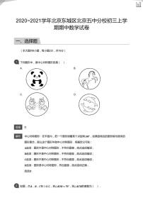 2020_2021学年北京东城区北京五中分校初三上学期期中数学试卷&答案