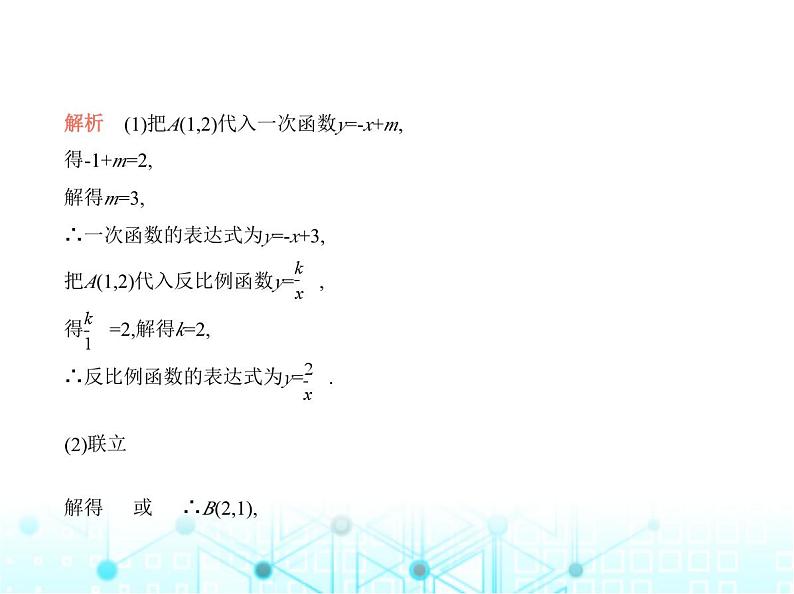 沪科版初中九年级数学上册专项素养巩固训练卷(四)反比例函数与一次函数的综合题练课件第5页