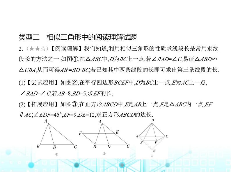 沪科版初中九年级数学上册专项素养巩固训练卷(八)阅读理解试题练课件第4页