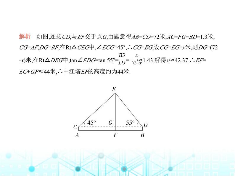 沪科版初中九年级数学上册专项素养巩固训练卷(九)跨学科试题练课件07