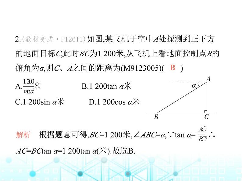 沪科版初中九年级数学上册23-2解直角三角形及其应用第二课时仰角、俯角问题课件03