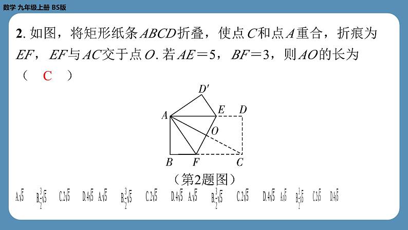 北师版九上数学专题1矩形、正方形中的四个常考模型（课外培优课件）第3页