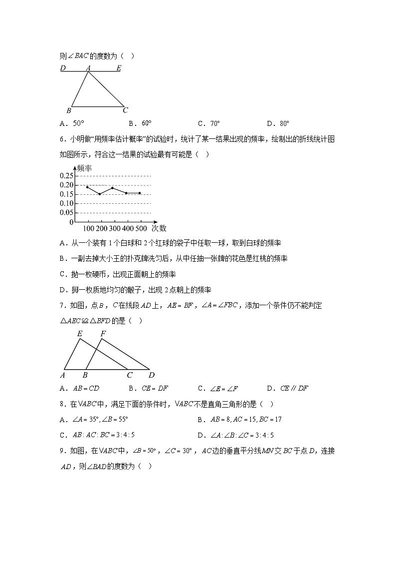 山东省济南市长清区2023-2024学年七年级下学期期末数学试题（含详解）第2页