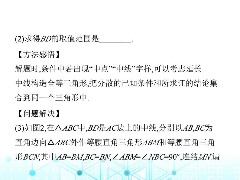 华东师大版初中八年级数学上册专项素养综合练(七)添加辅助线构造全等三角形的六大技巧课件06