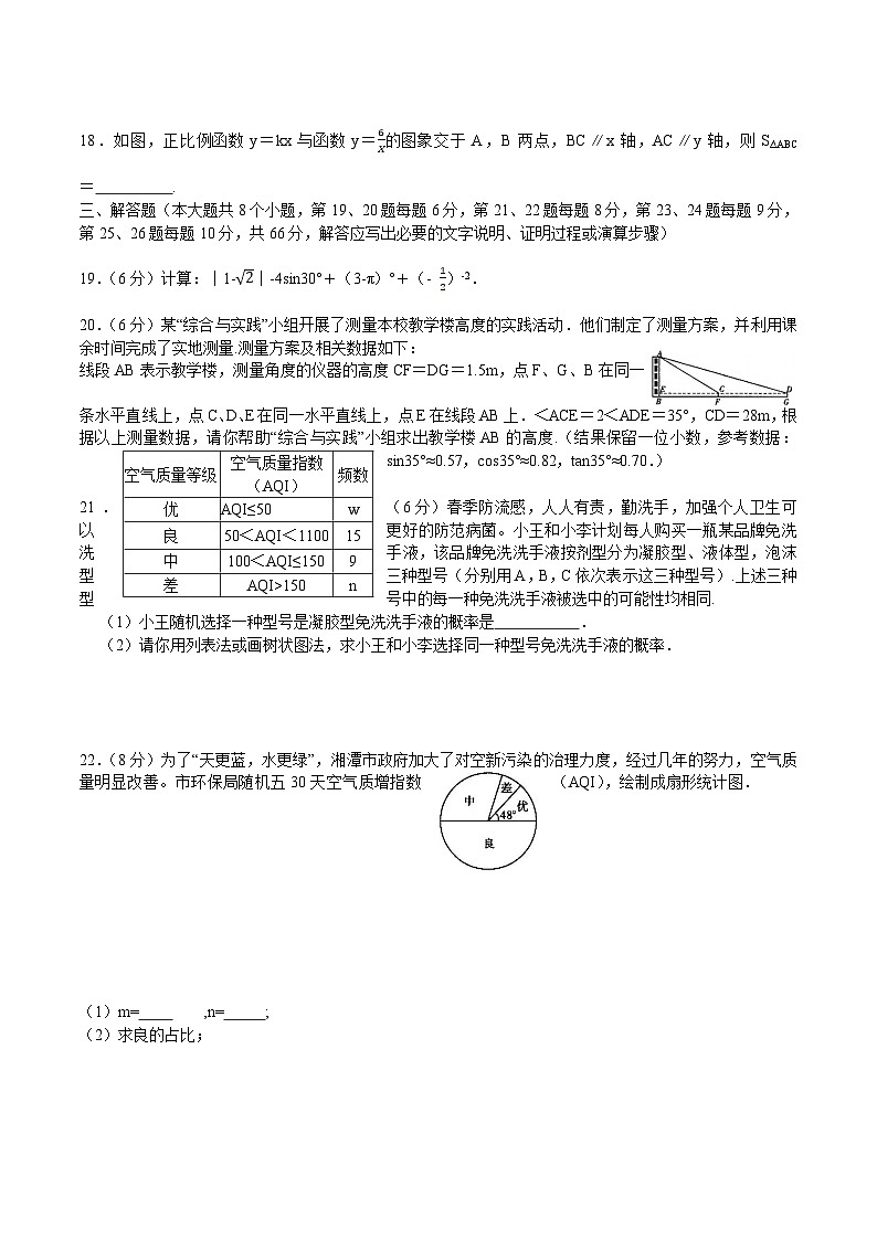 湖南省邵阳市邵东市2024届九年级下学期中考二模数学试卷(含答案)03