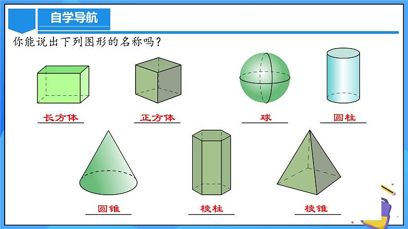 人教版七年级数学上册  6.1.1.1 认识立体图形与平面图形  PPT+导学案+教学设计+分层练习07