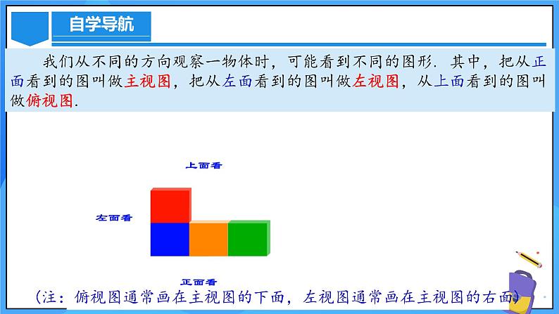 人教版七年级数学上册  6.1.1.2 从不同方向看立体图形与立体图形的展开图  含动画PPT第7页