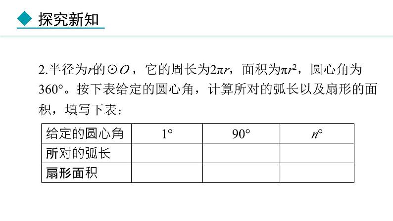 28.5 弧长和扇形面积的计算(课件) 2024—2025学年冀教版数学九年级上册07