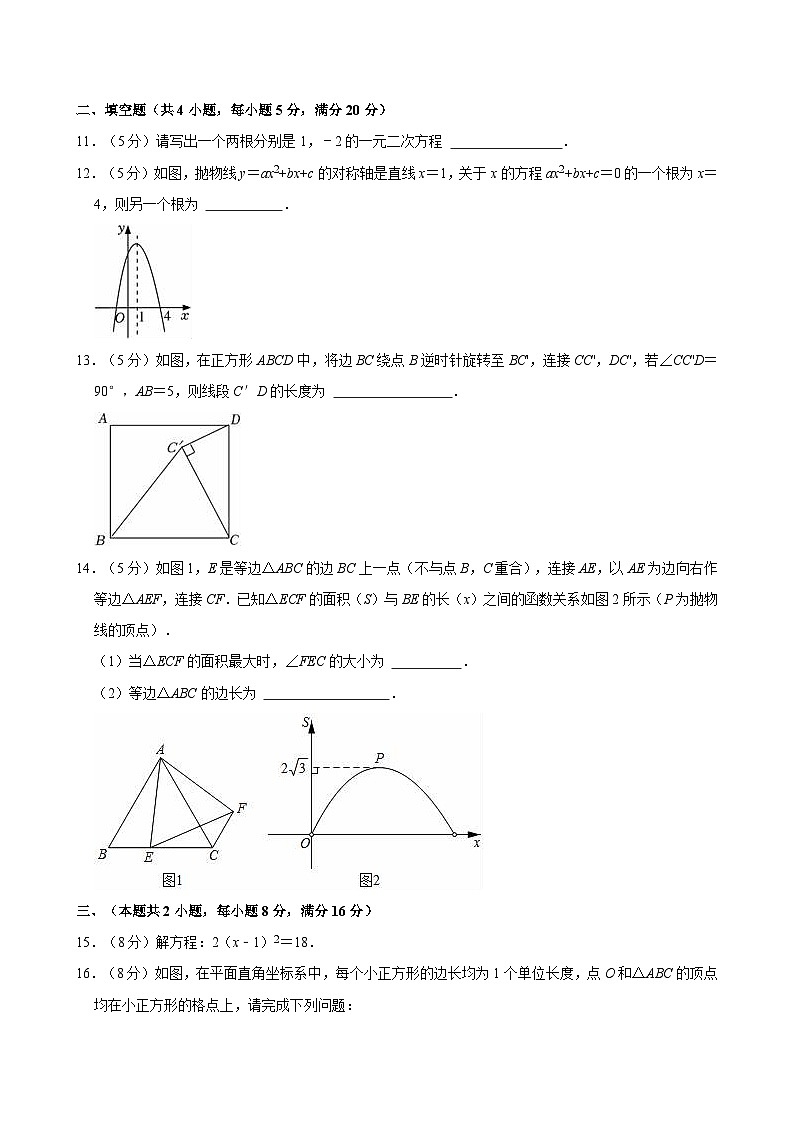 2023-2024学年安徽省合肥市庐江县九年级（上）期中数学试卷03