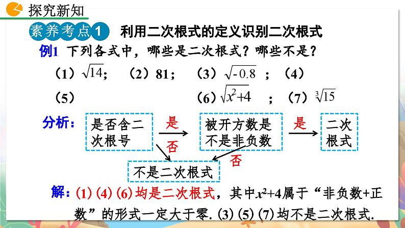 8年级数学北师版上册 第2章 2.7 二次根式（第1课时） PPT课件第6页