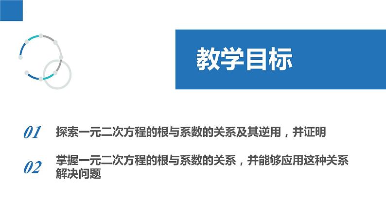 1.3 一元二次方程的根与系数的关系（同步课件）-2023-2024学年九年级数学上册（苏科版）02