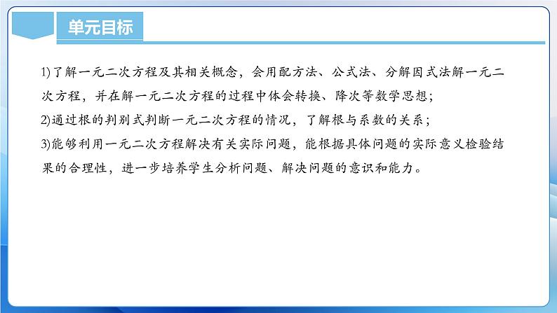 人教版数学九年级上册  第二十一章 一元二次方程 轴对称（单元解读）课件07