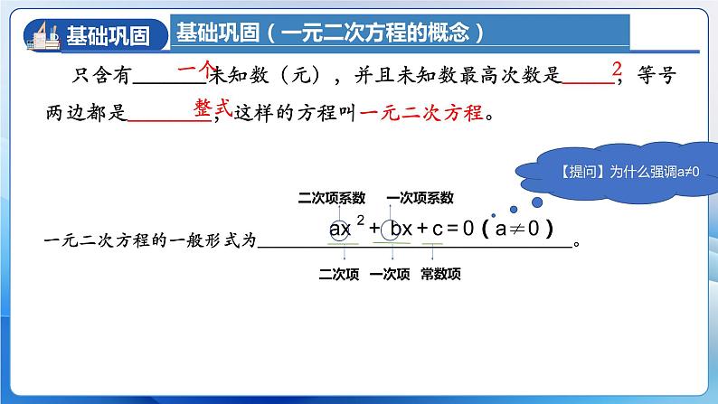 人教版数学九年级上册  第二十一章 一元二次方程 单元复习（课件）07