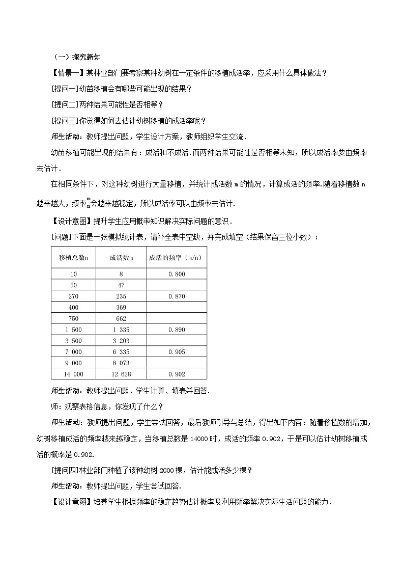 25.3 用频率估计概率（第二课时）课件+教学设计+导学案+分层练习02