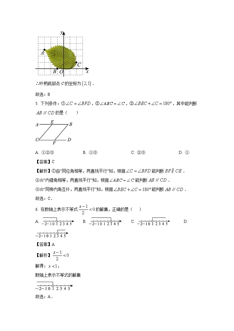 [数学][期末]河南省信阳市息县2023-2024学年七年级下学期期末试题(解析版)第3页