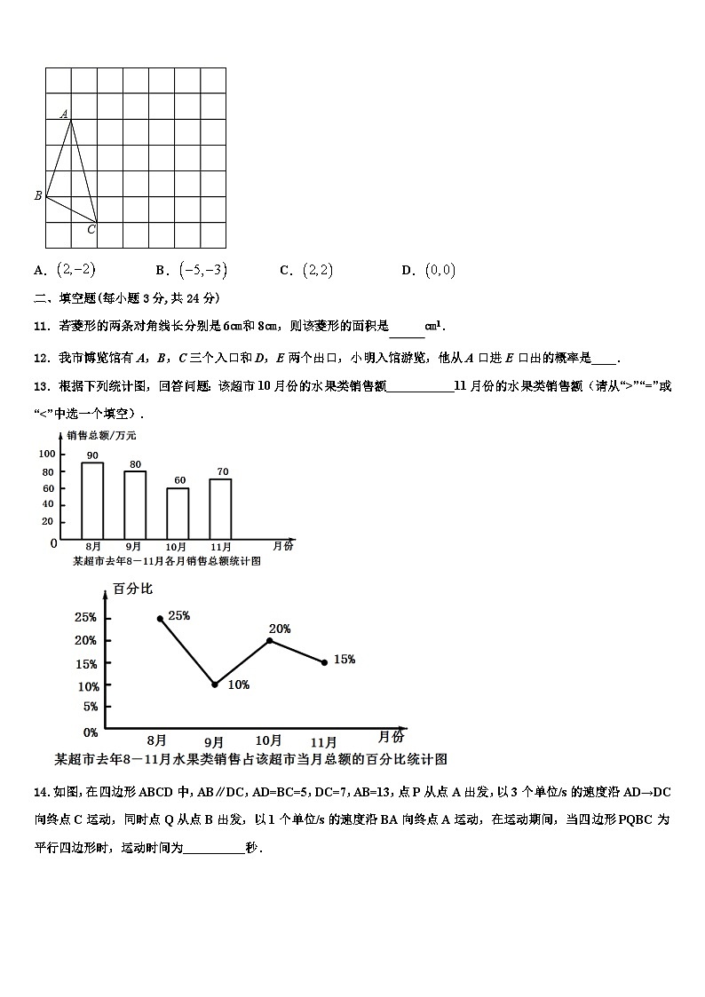 浙江省瑞安市六校联盟2022-2023学年数学九上期末教学质量检测试题含解析第3页