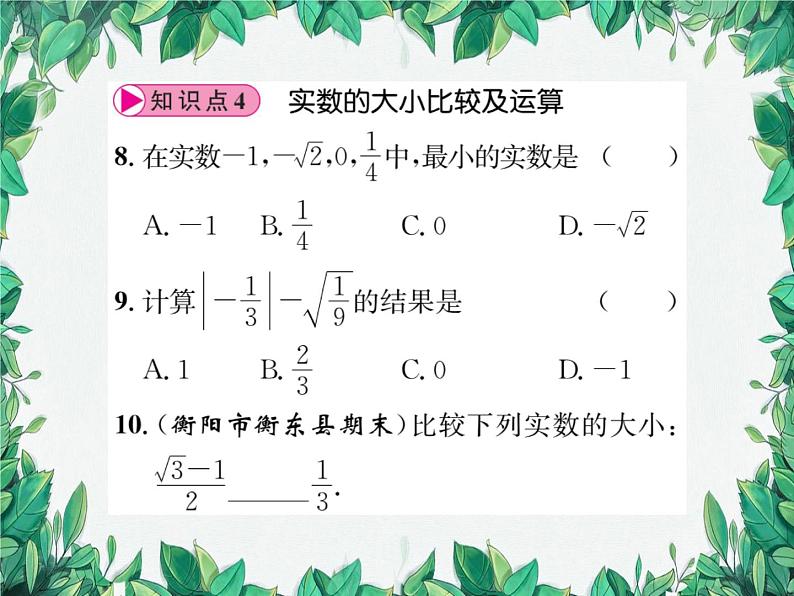 11.2 实数 华东师大版数学八年级上册课件1第6页