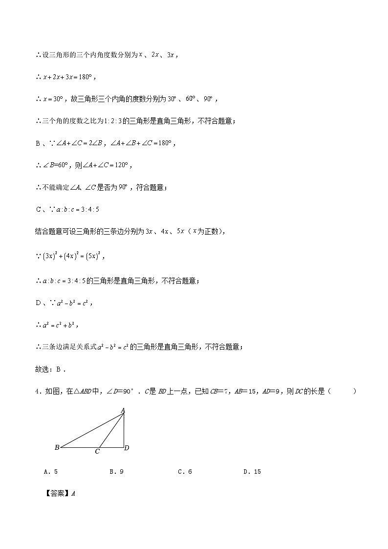 第3章《 勾股定理》检测试卷（解析版）03