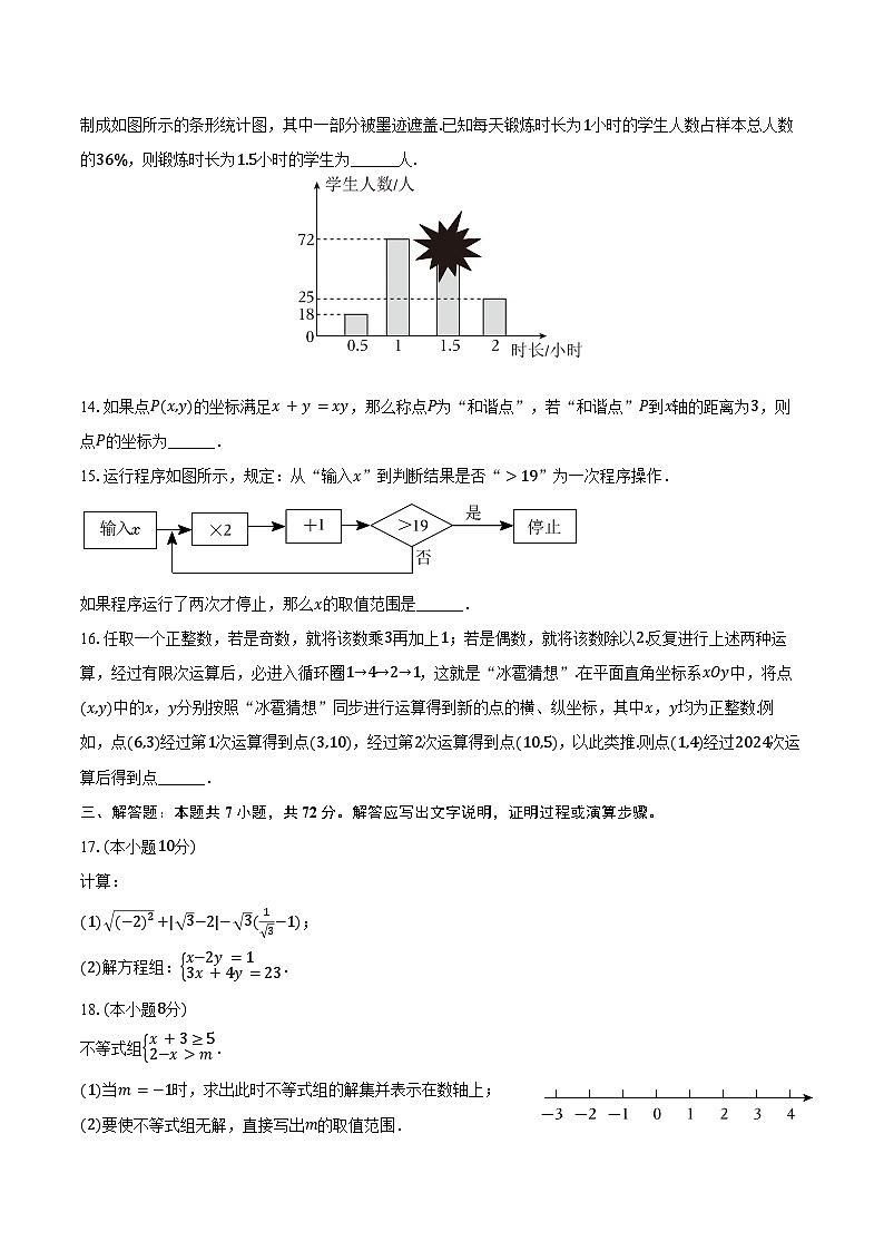 2023-2024学年山东省临沂市临沭县七年级（下）期末数学试卷（含答案）03