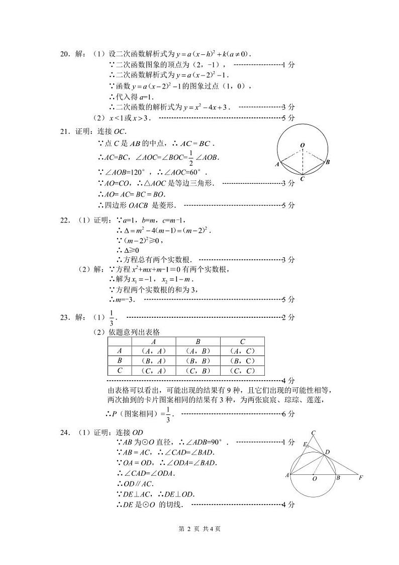 试卷答案第2页