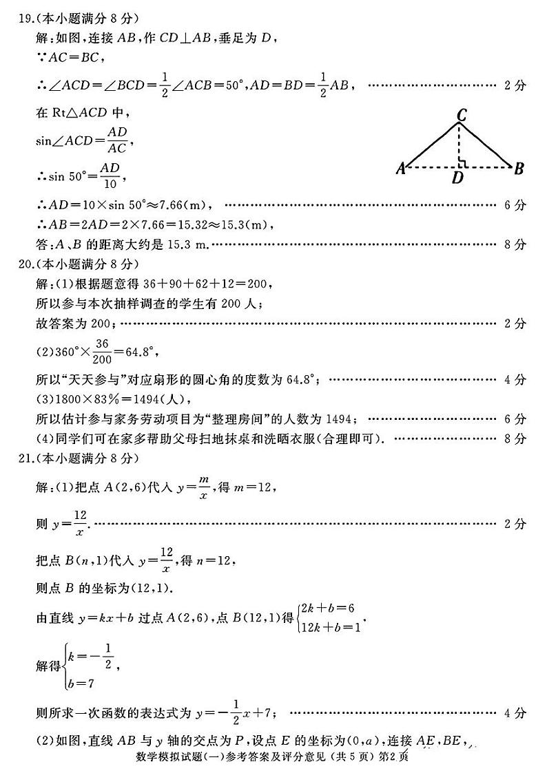_数学参考答案及评分意见第2页