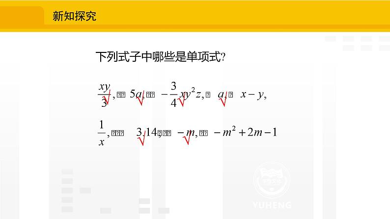 北师大版（2024版）七年级数学上册课件 3.1.3整式第7页