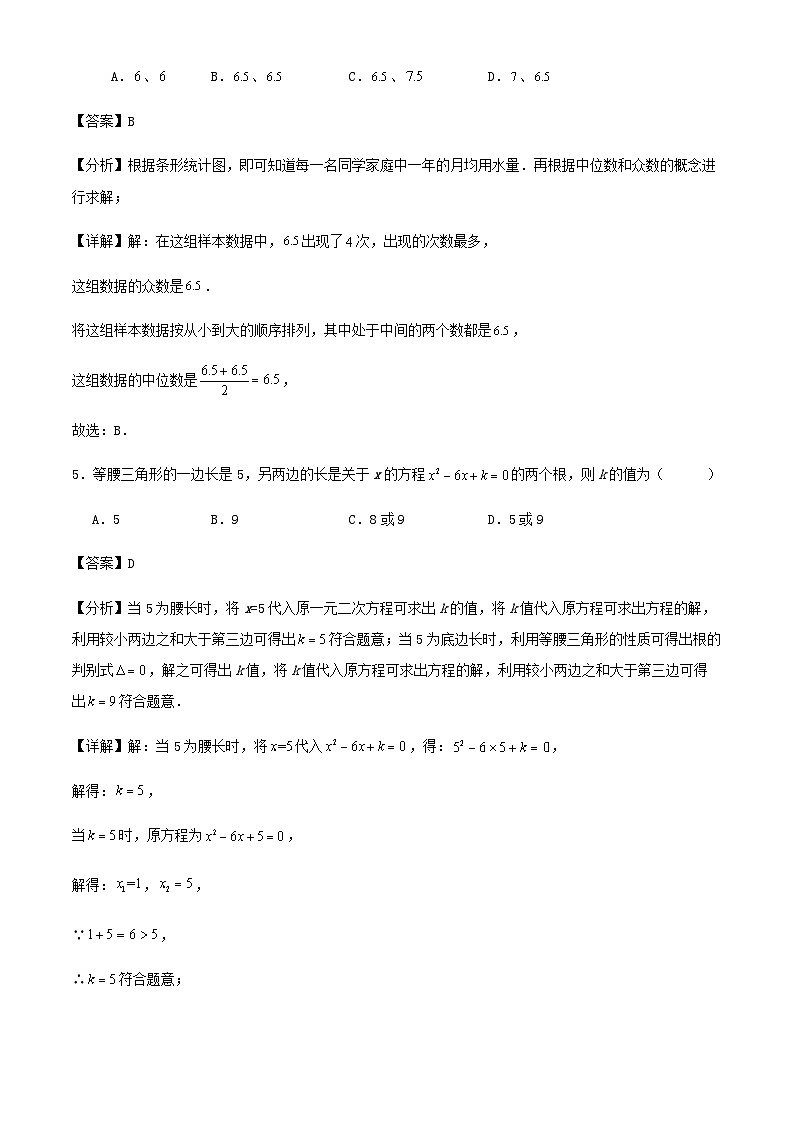 杭州市萧山区八年级下学期期中数学模拟练习卷（解析版）03