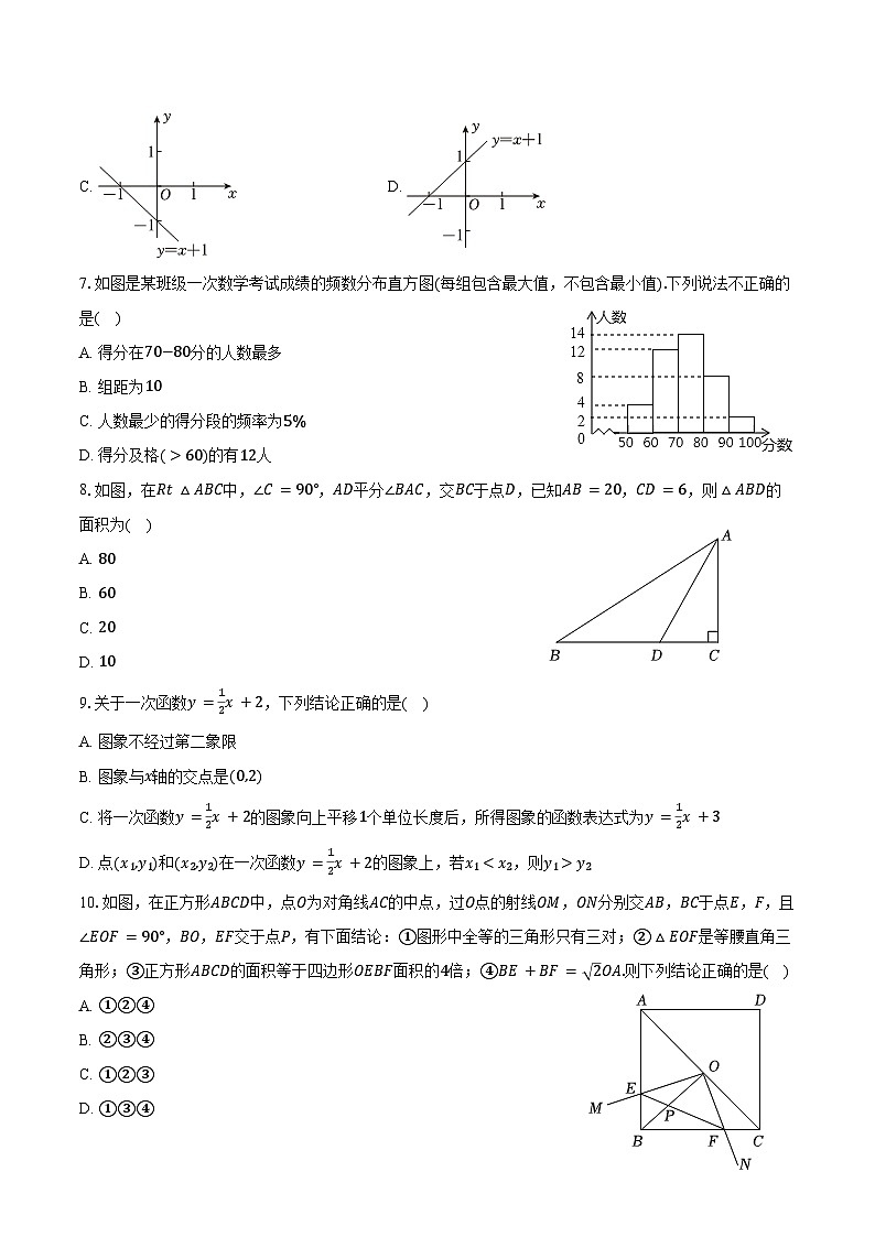 2023-2024学年湖南省永州市宁远县八年级（下）期末数学试卷（含答案）02