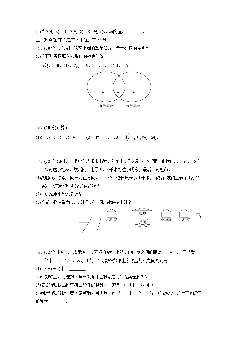 冀教版（2024年新教材）七年级上册数学第一章《有理数》学业质量评价测试卷（含答案）03