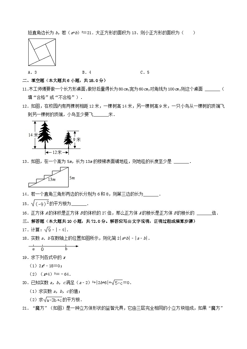 2022-2023学年安徽省宿州市萧县八年级上学期期中数学试题及答案第2页