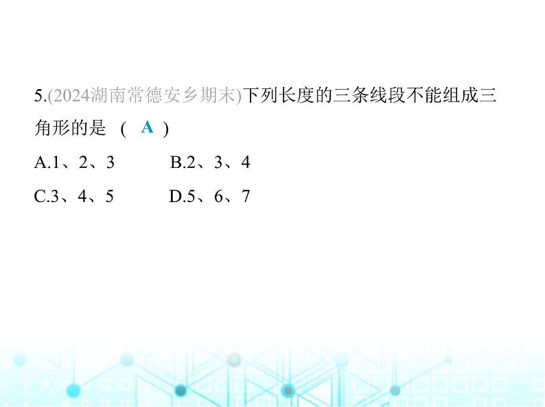 湘教版初中八年级数学上册期末素养综合测试(一)课件08