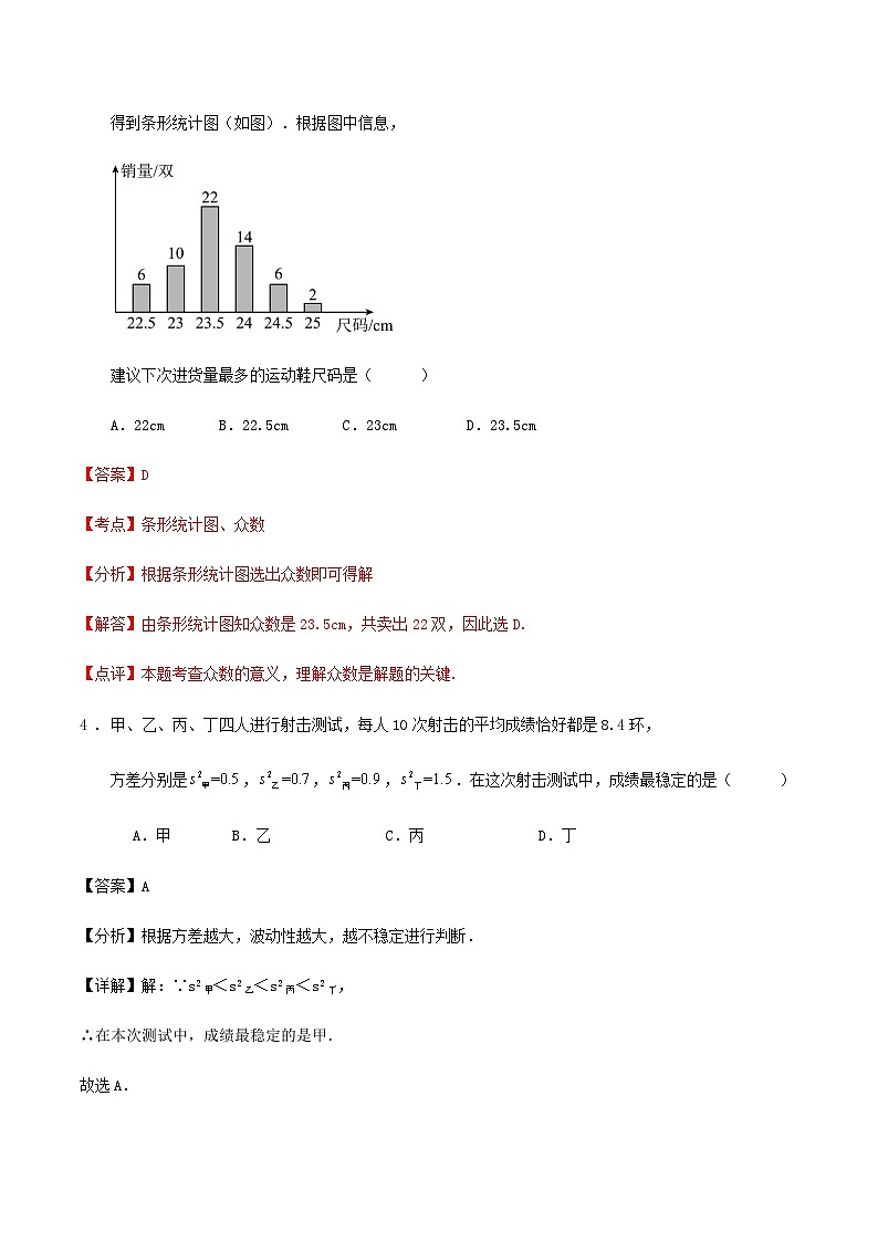 第六章《数据的分析》单元达标测试卷（解析版）02