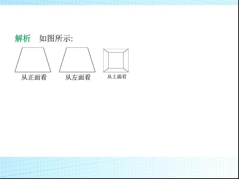 鲁教版六年级数学上册第1章丰富的图形世界2第1课时从三个方向看物体的形状课件第7页