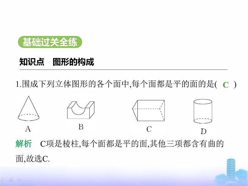 北师大版七年级数学上册第1章丰富的图形世界1生活中的立体图形第2课时点、线、面、体课件第2页