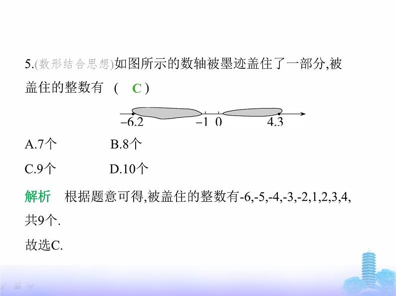 北师大版七年级数学上册第2章有理数及其运算1认识有理数第3课时数轴课件第7页