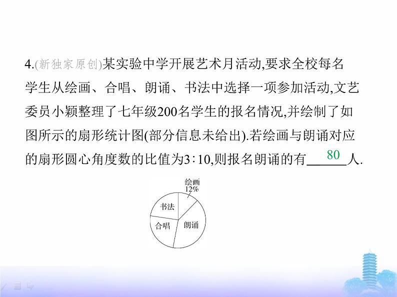 北师大版七年级数学上册第6章数据的收集与整理3数据的表示第1课时利用扇形统计图表示数据课件06