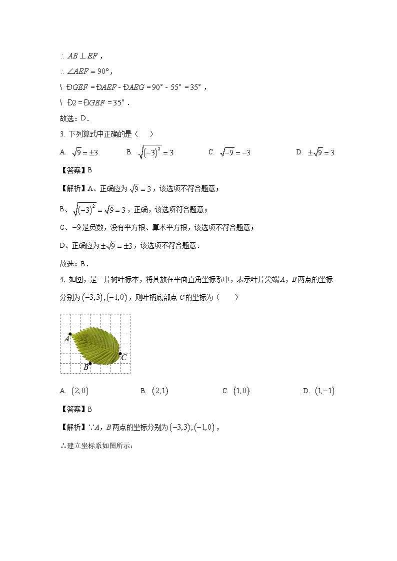 [数学][期末]河南省信阳市息县2023-2024学年七年级下学期期末试题(解析版)第2页