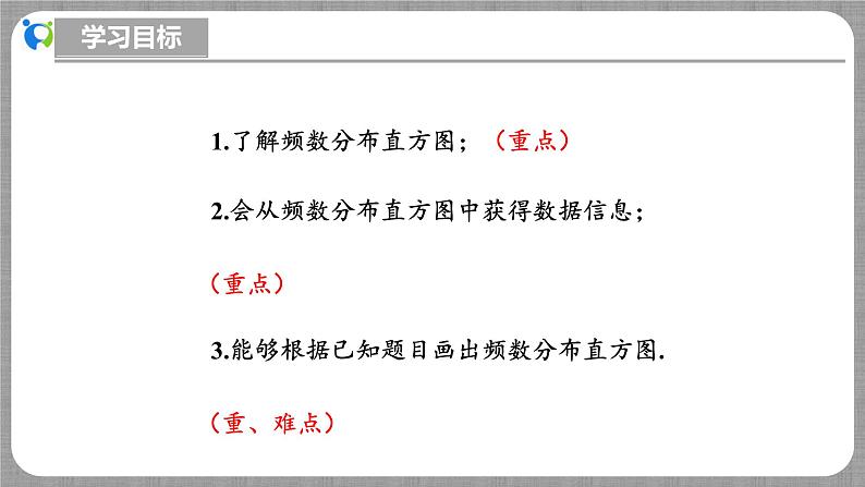 北师大版数学七年级上册 6.3.2 数据的表示-频数直方图 课件+教学设计+导学案+同步练习03