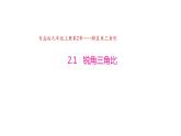 2.1 锐角三角比（同步课件）-2024-2025学年9上数学同步课堂（青岛版）
