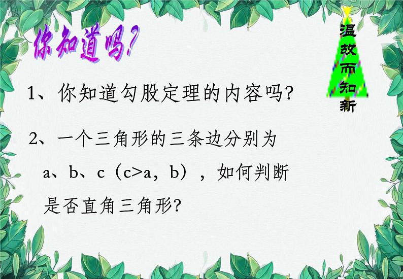 1.3 勾股定理的应用 北师大版八年级数学上册课件第2页