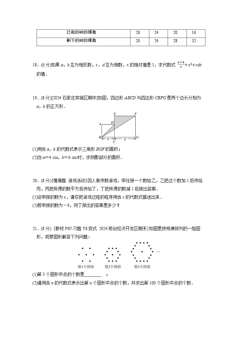 人教版(2024)数学七上 第3章综合素质评价试卷03
