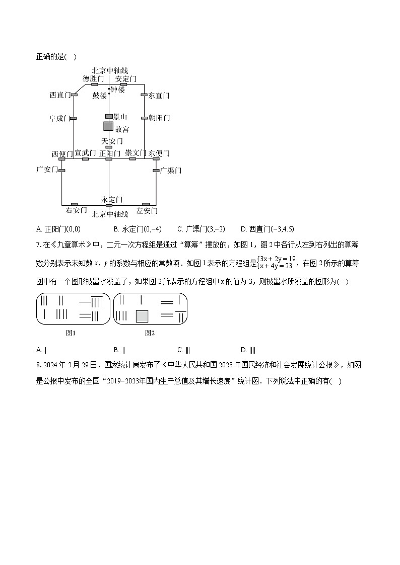 2023-2024学年北京二中教育集团七年级下学期期末数学试题（含详细答案解析）02