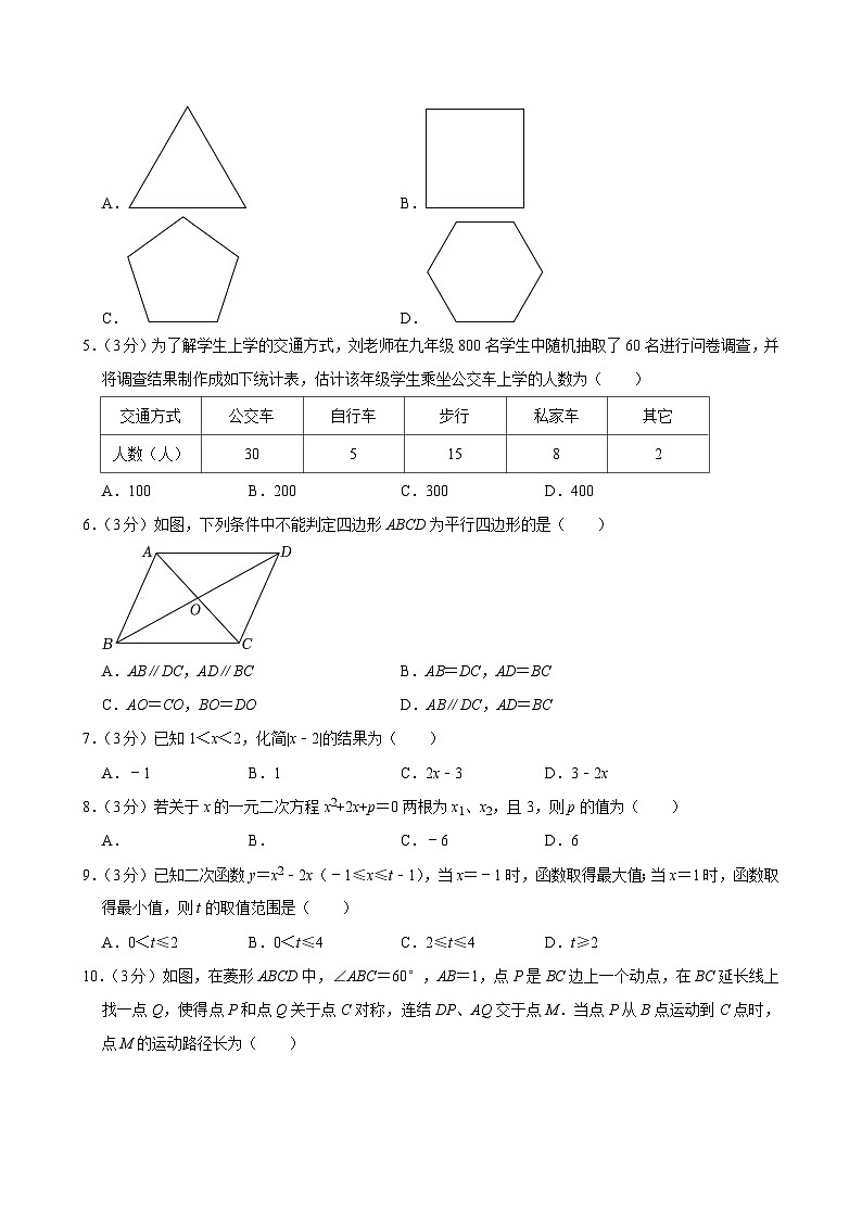 2024年四川省乐山市中考数学试卷02
