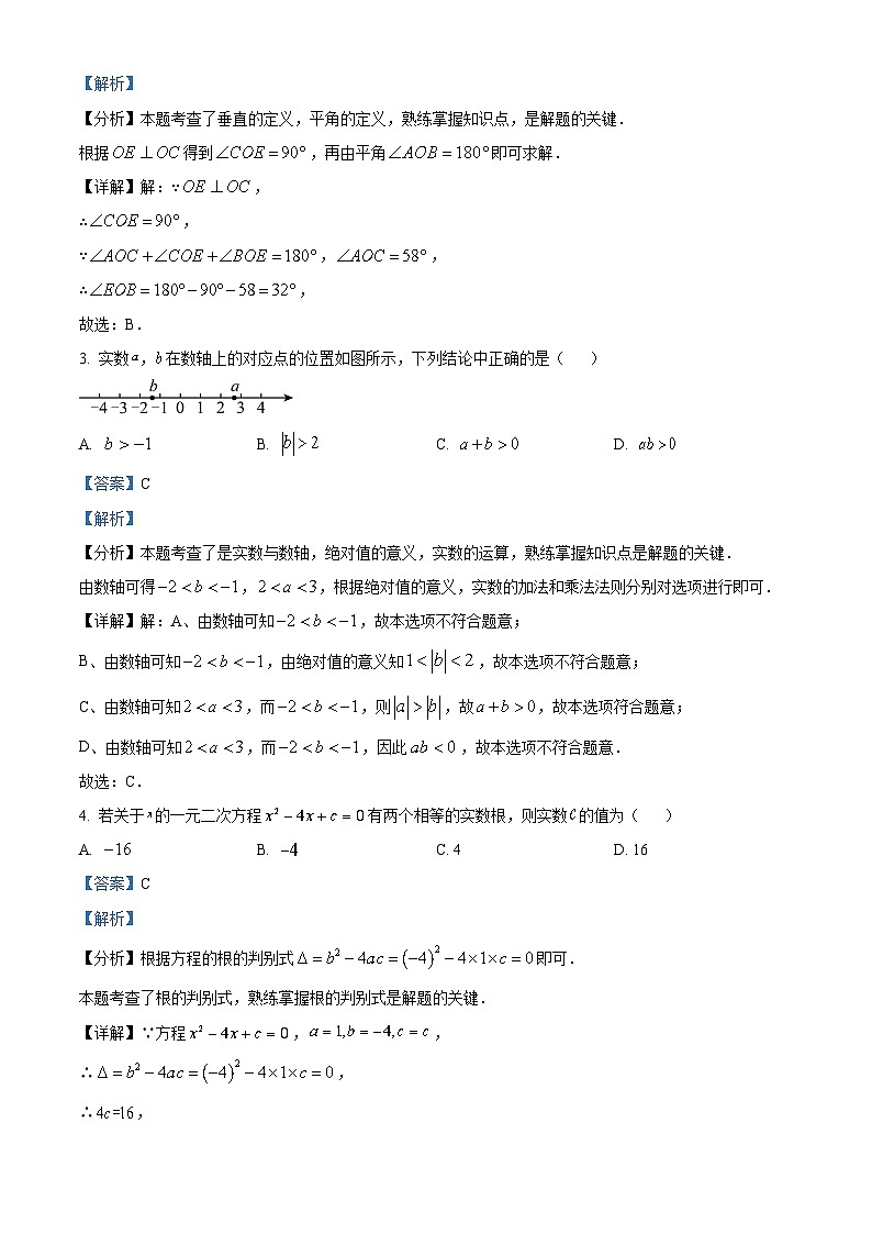 2024年北京市中考真题数学试题02