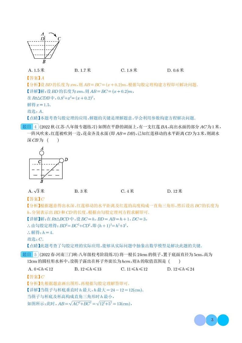 勾股定理之“出水芙蓉”模型-中考数学专题03